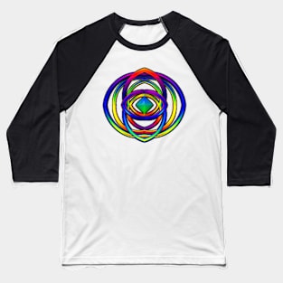 Rainbow Doodle Baseball T-Shirt